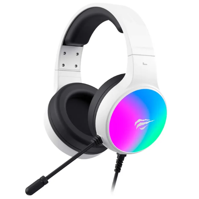 DIADEMA GAMER HAVIT GAMENOTE H2043U BLANCO RGB