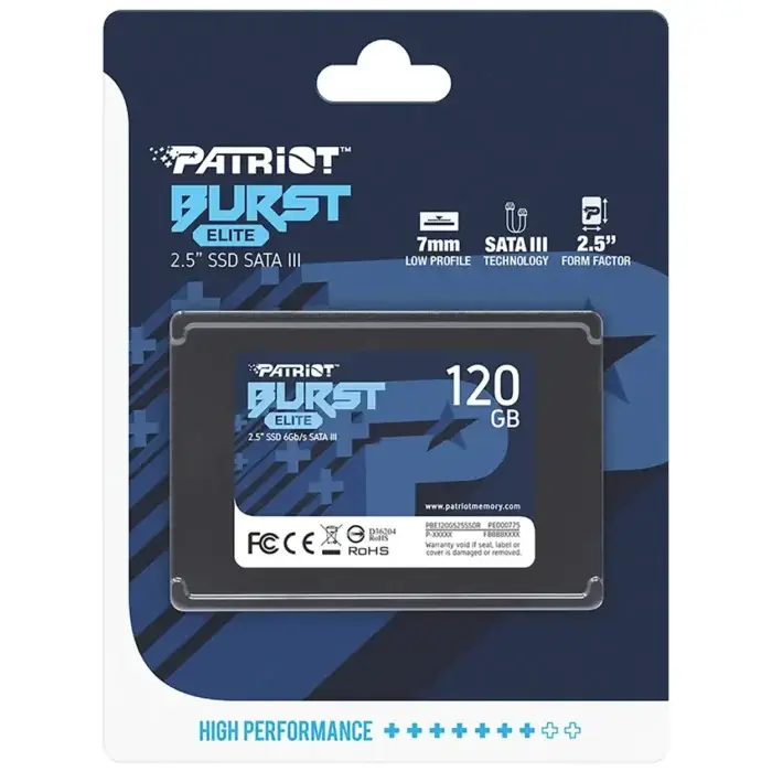 UNIDAD ESTADO SOLIDO SSD SATA 120GB PATRIOT BURST ELITE 1