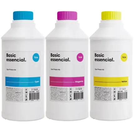Kit x3 Litros de Tinta Genérico Epson Colores 3 Botellas x1 Litro