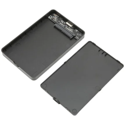 CAJA EXTERNA NEGRA DISCO SSD 2,5