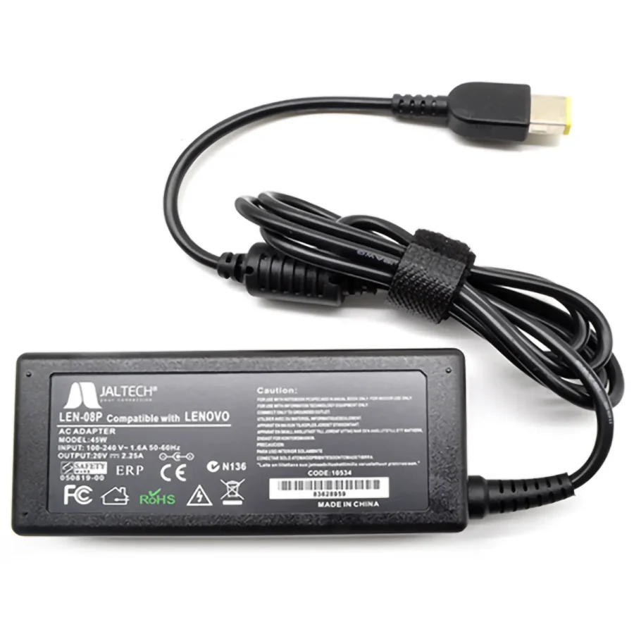 CARGADOR PARA LENOVO 20V-2.25A 45W LEN-08P
