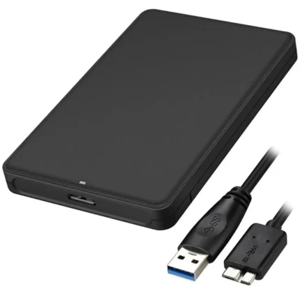 CAJA EXTERNA NEGRA DISCO SSD 2,5