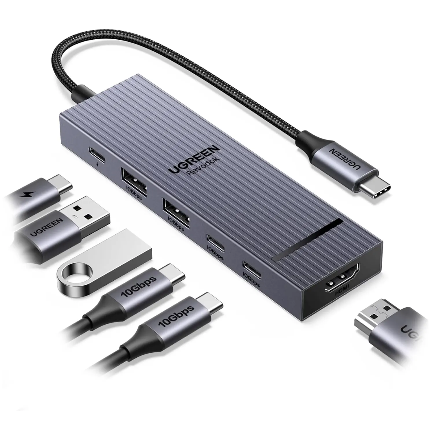 HUB USB C A X2 USB C + X2 USB A + X1 HDMI REVODOK UGREEN HUB USB C A X2 USB C + X2 USB A + X1 HDMI REVODOK UGREEN