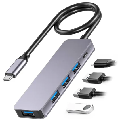 HUB USB-C a x4 USB-A 3.0 Unitec HX-13E