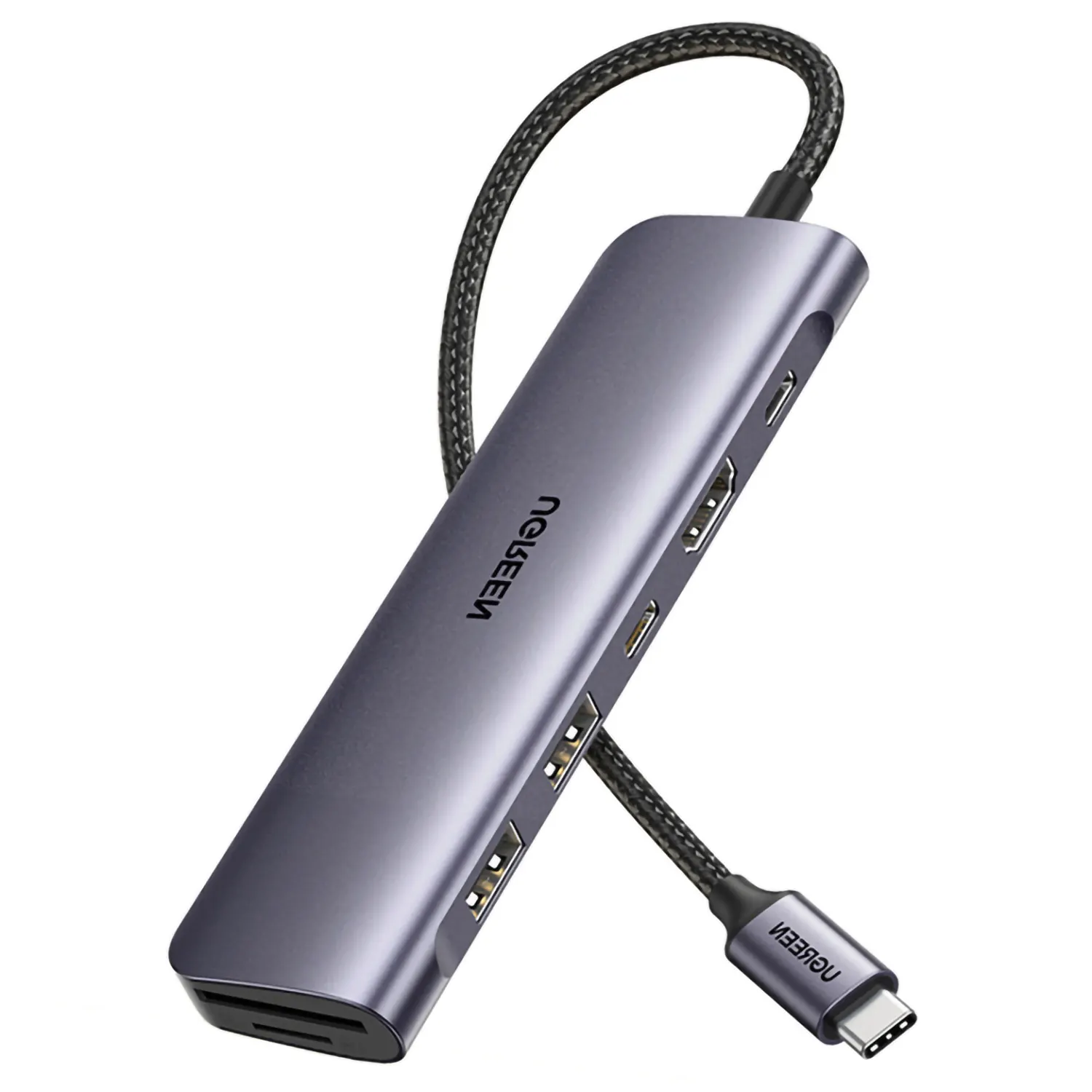 HUB UGREEN 15214 USB C A X2 USB C + HDMI + 2 USB + TF SD CARD (1) HUB UGREEN 15214 USB C A X2 USB C + HDMI + 2 USB + TF SD CARD