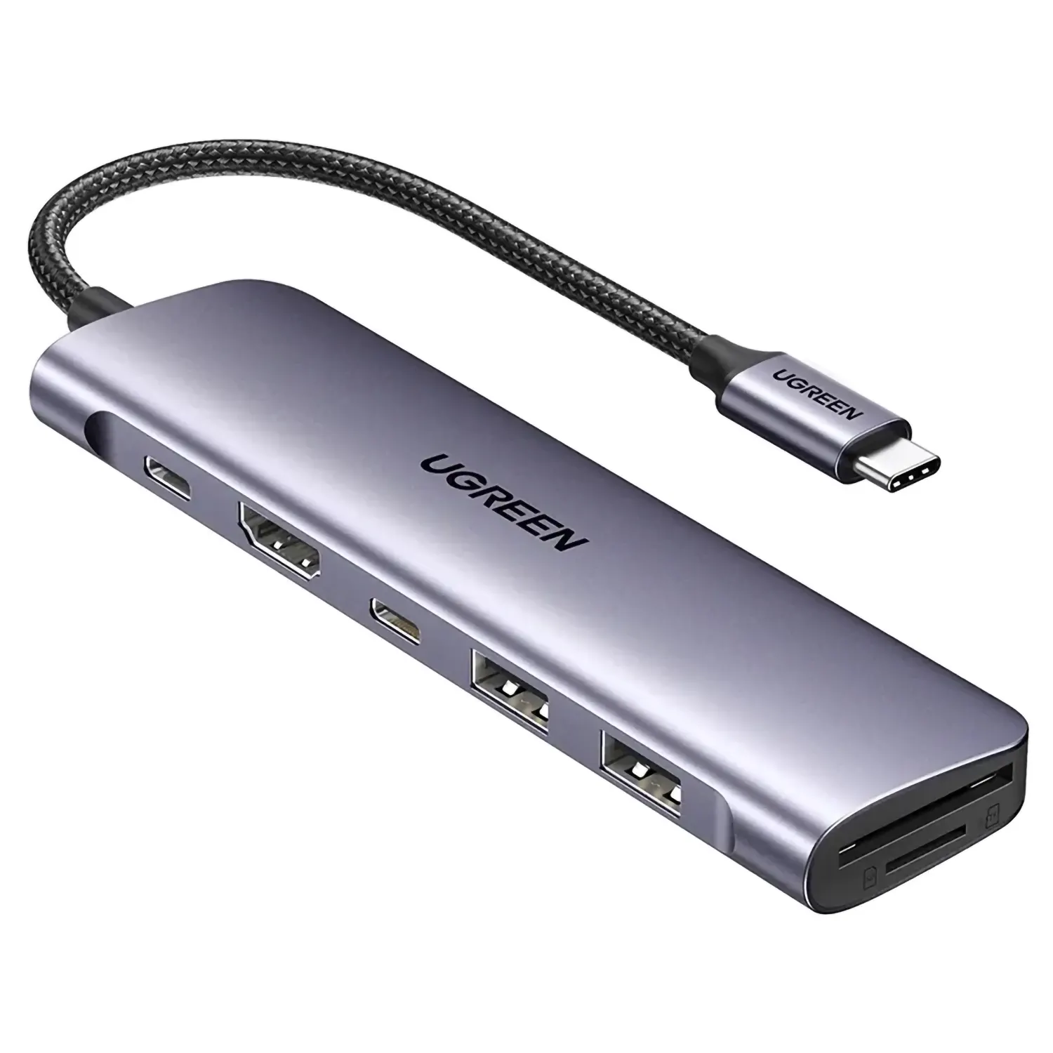 HUB UGREEN 15214 USB C A X2 USB C + HDMI + 2 USB + TF SD CARD (3) HUB UGREEN 15214 USB C A X2 USB C + HDMI + 2 USB + TF SD CARD