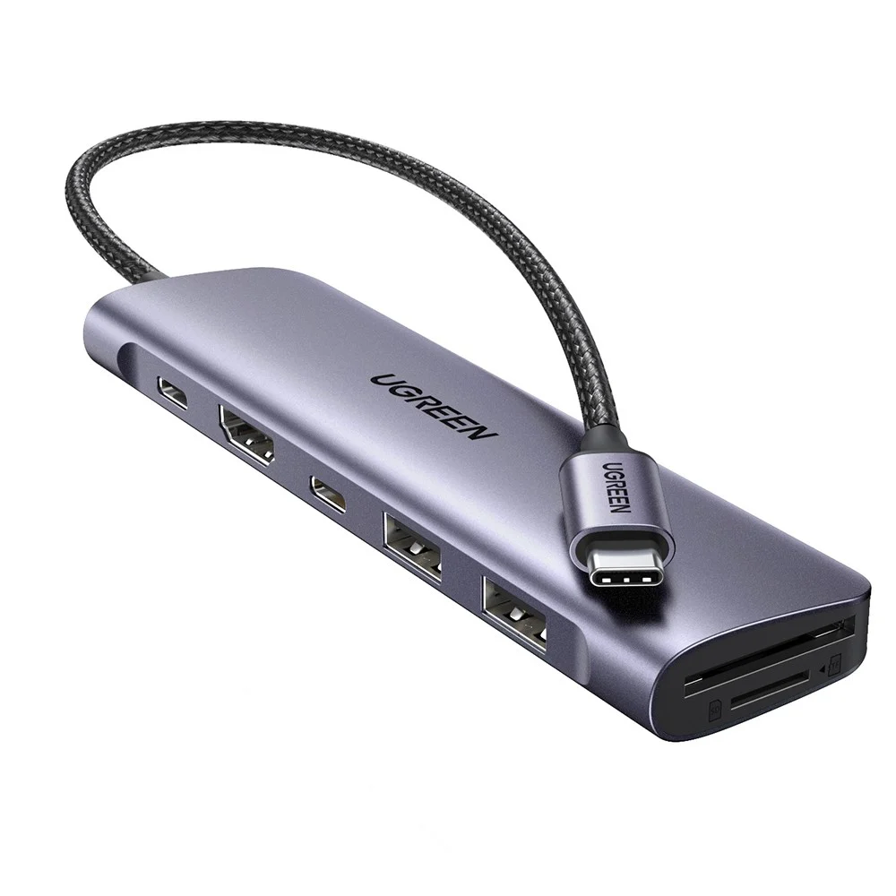 HUB UGREEN 15214 USB C A X2 USB C + HDMI + 2 USB + TF SD CARD (6) HUB UGREEN 15214 USB C A X2 USB C + HDMI + 2 USB + TF SD CARD