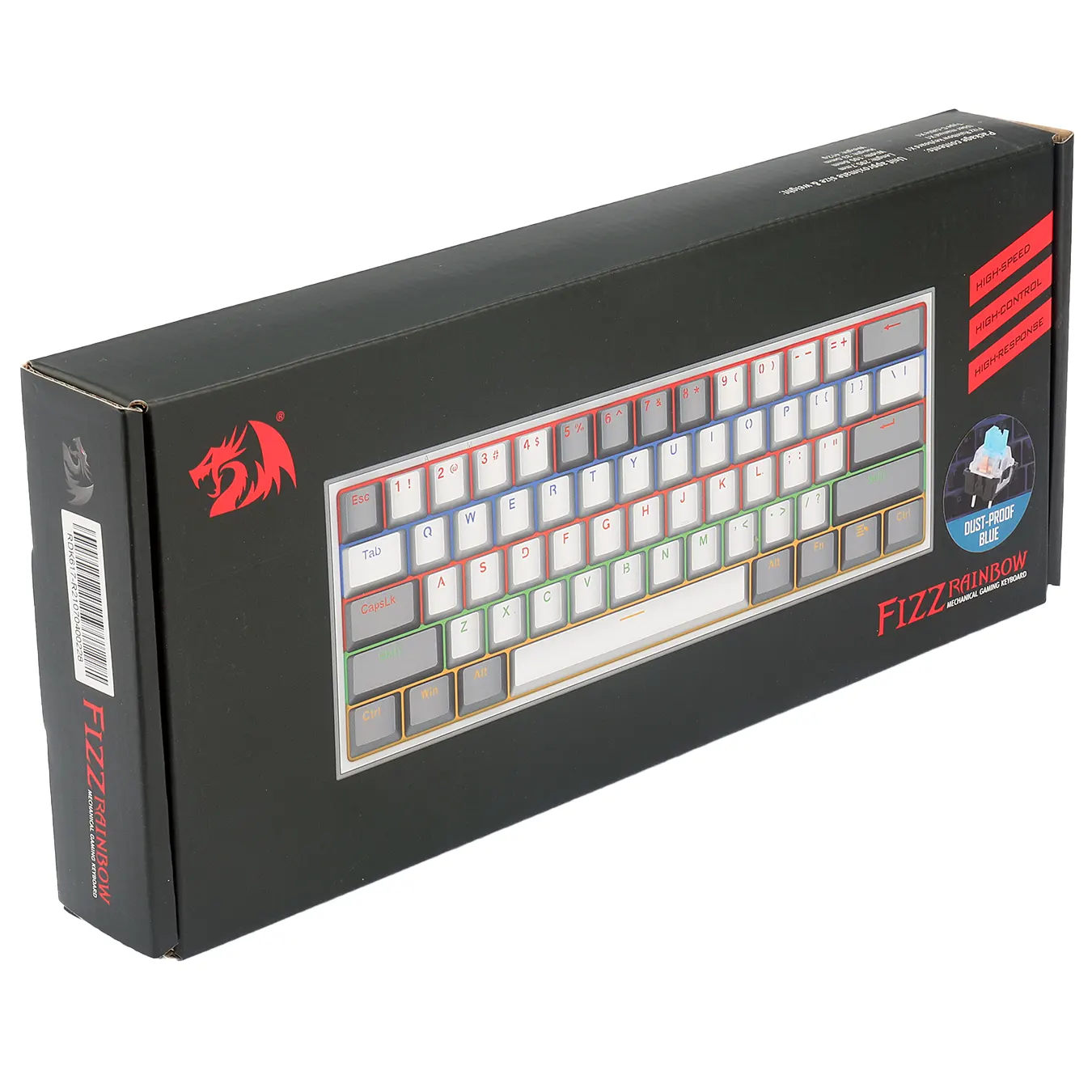 TECLADO MECÁNICO REDRAGON K616 FIZZ RGB GRIS BLANCO 4 TECLADO MECÁNICO REDRAGON K616 FIZZ RGB GRIS BLANCO 4