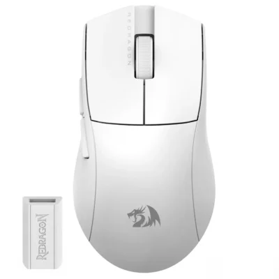 MOUSE GAMER INALAMBRIO RED DRAGON MS916 PRO 1K BLANCO