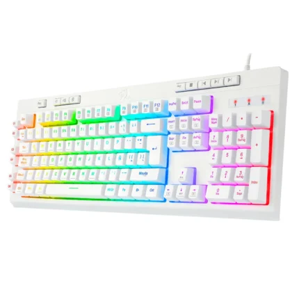 TECLADO GAMER REDRAGON K512W RGB1 SP SHIVA BLANCO