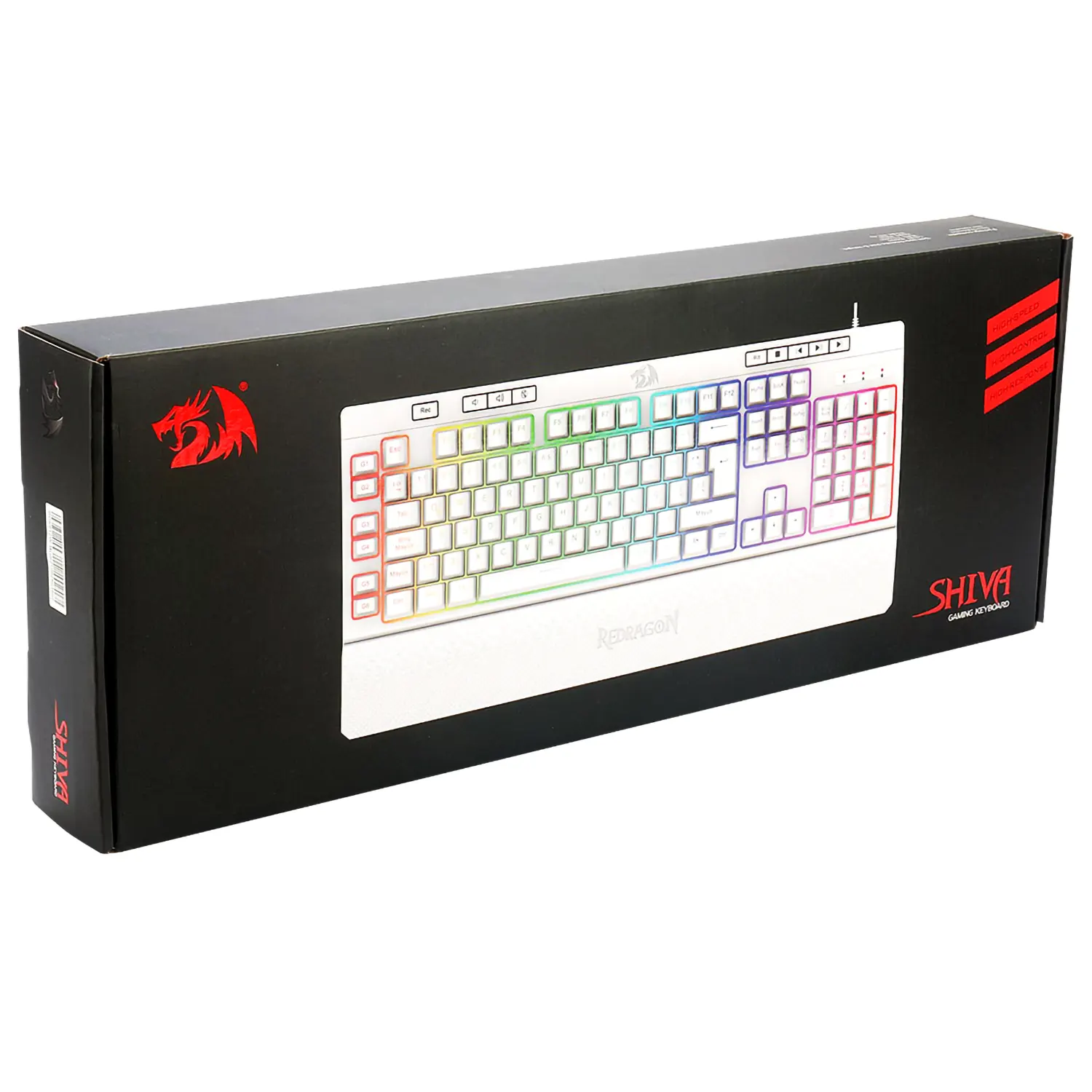 TECLADO GAMER REDRAGON K512W RGB1 SP SHIVA BLANCO 7 TECLADO GAMER REDRAGON K512W RGB1 SP SHIVA BLANCO