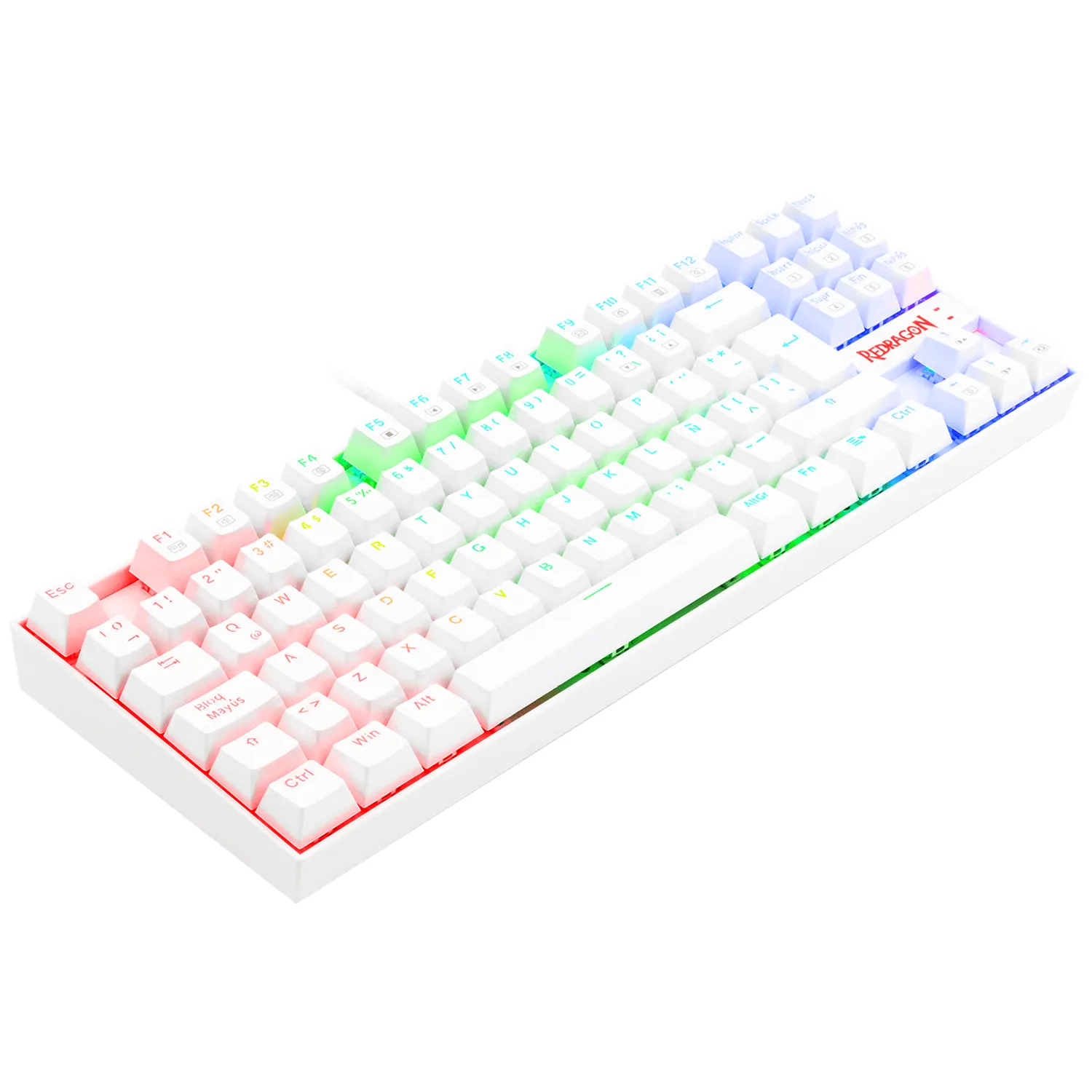TECLADO MECANICO K552W KUMARA RAINBOW BLANCO (3) TECLADO MECANICO K552W KUMARA RAINBOW BLANCO