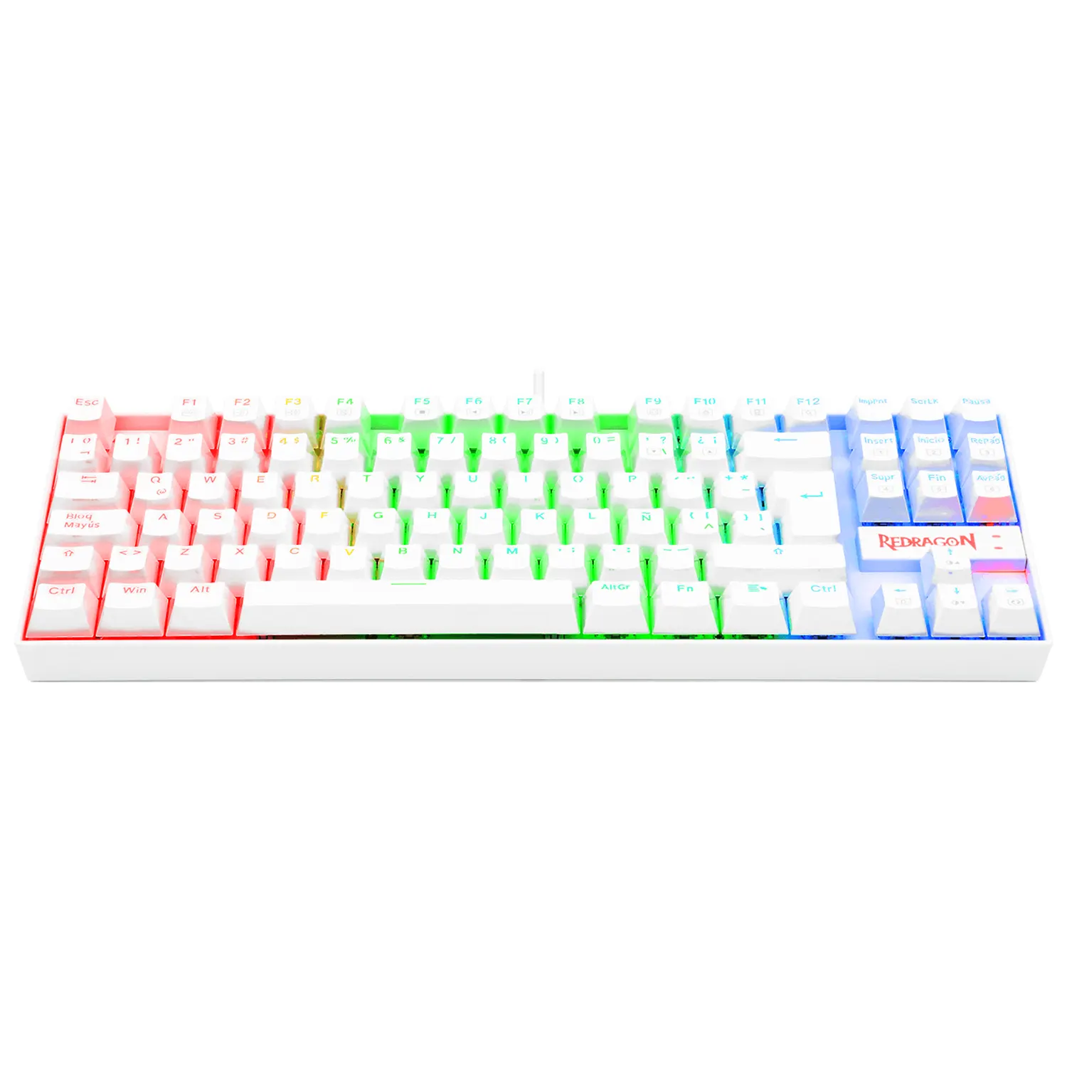 TECLADO MECANICO K552W KUMARA RAINBOW BLANCO (5) TECLADO MECANICO K552W KUMARA RAINBOW BLANCO