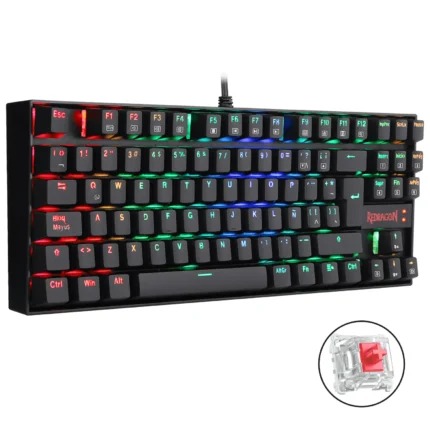 TECLADO MECANICO K552W KUMARA RGB NEGRO SWITCH RED