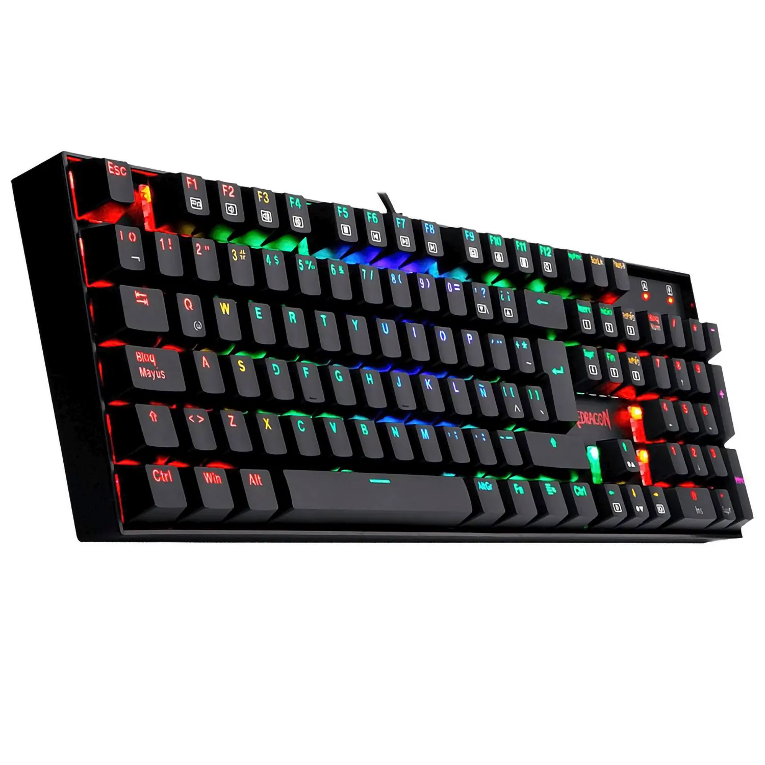 TECLADO MECANICO REDRAGON K551 MITRA RGB NEGRO ESPAÑOL SWITCH RED 0 TECLADO MECANICO REDRAGON K551 MITRA RGB NEGRO ESPAÑOL SWITCH RED