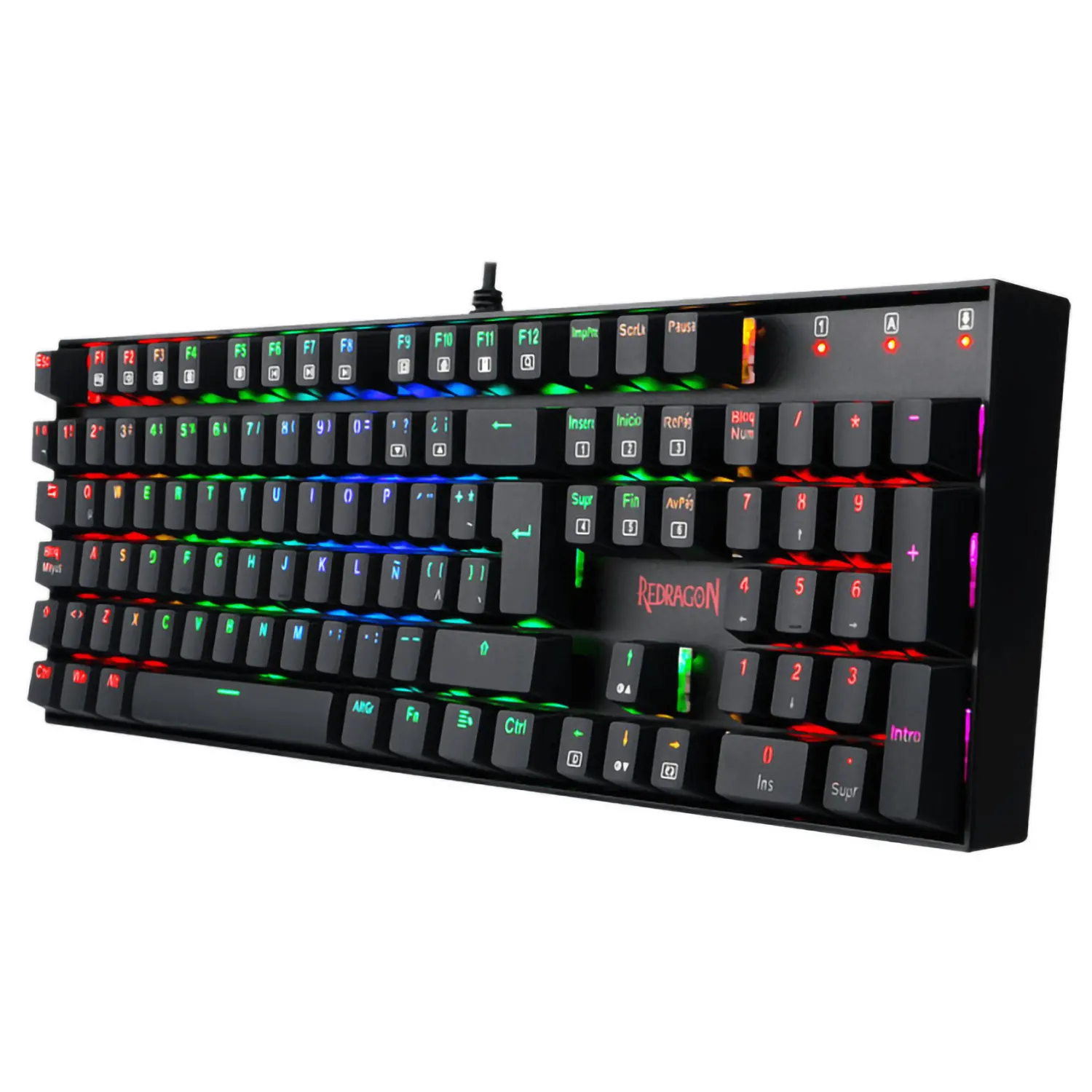 TECLADO MECANICO REDRAGON K551 MITRA RGB NEGRO ESPAÑOL SWITCH RED 2 TECLADO MECANICO REDRAGON K551 MITRA RGB NEGRO ESPAÑOL SWITCH RED