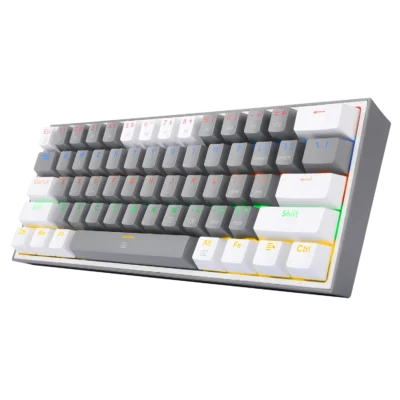 TECLADO MECÁNICO REDRAGON K616 FIZZ RGB GRIS BLANCO