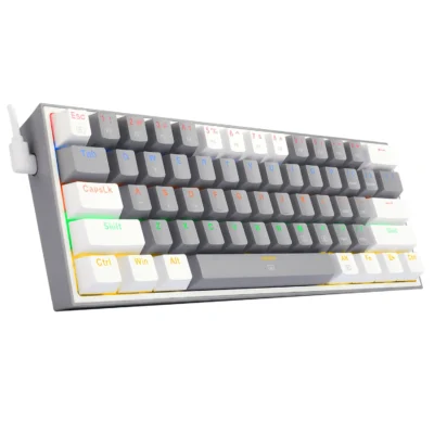 TECLADO MECÁNICO REDRAGON K616 FIZZ RGB GRIS BLANCO
