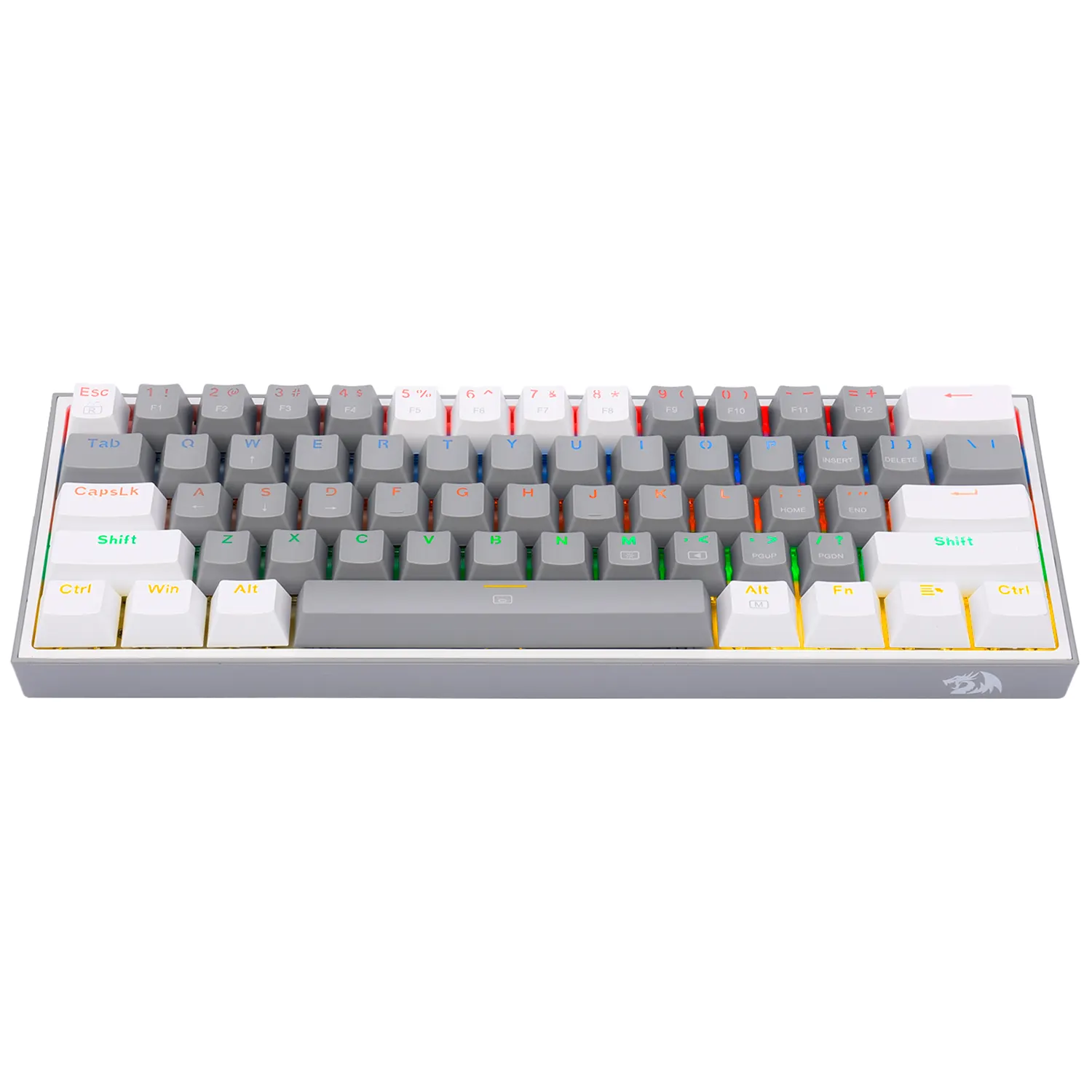 TECLADO MECÁNICO REDRAGON K616 FIZZ RGB GRIS BLANCO (5) TECLADO MECÁNICO REDRAGON K616 FIZZ RGB GRIS BLANCO