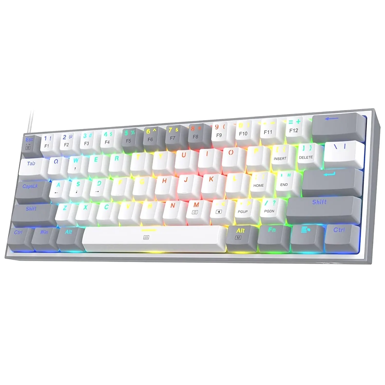 TECLADO MECÁNICO REDRAGON K616 FIZZ RGB GRIS BLANCO 6 TECLADO MECÁNICO REDRAGON K616 FIZZ RGB GRIS BLANCO 4