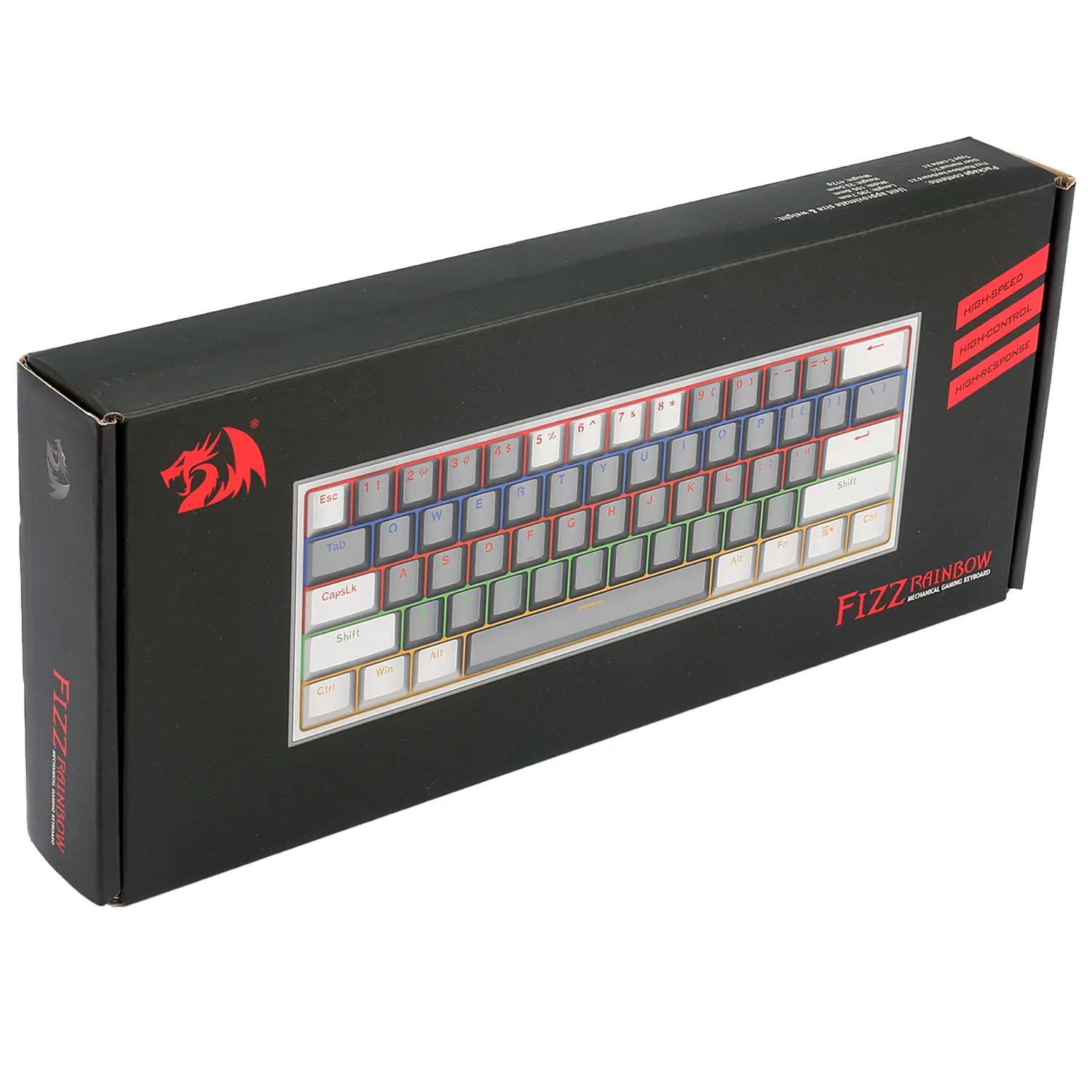 TECLADO MECÁNICO REDRAGON K616 FIZZ RGB GRIS BLANCO (7) TECLADO MECÁNICO REDRAGON K616 FIZZ RGB GRIS BLANCO