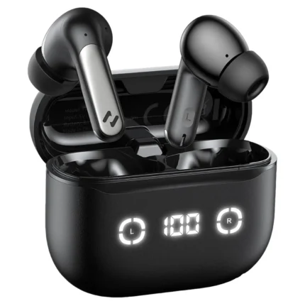 AUDIFONOS INALAMBRICOS BLUETOOTH PANTALLA LED HAVIT TW984 NEGROS