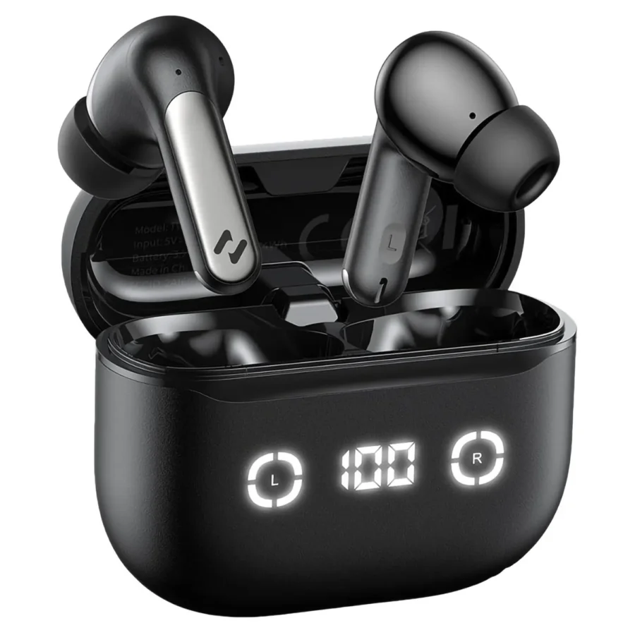 AUDIFONOS INALAMBRICOS BLUETOOTH PANTALLA LED HAVIT TW984 NEGROS
