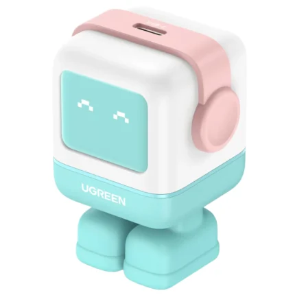 CARGADOR 30W USB-C ROBOT PANTALLA UGREEN CD359 CYAN
