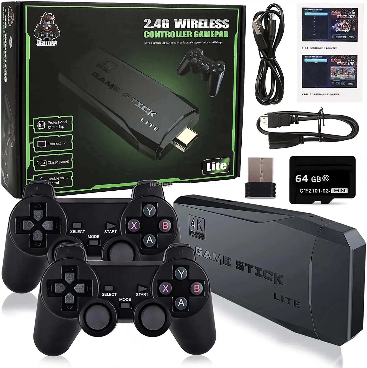 USB 2.4G WIRELESS CONTROLLER GAMEPAD 3