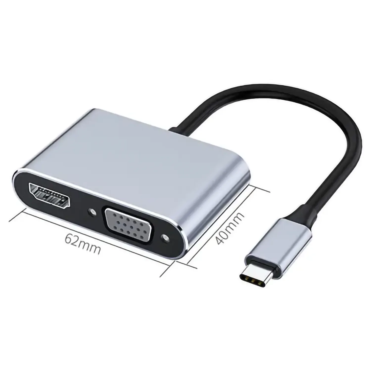 ADAPTADOR USB-C A HDMI + USB-A + VGA + USB-C 7