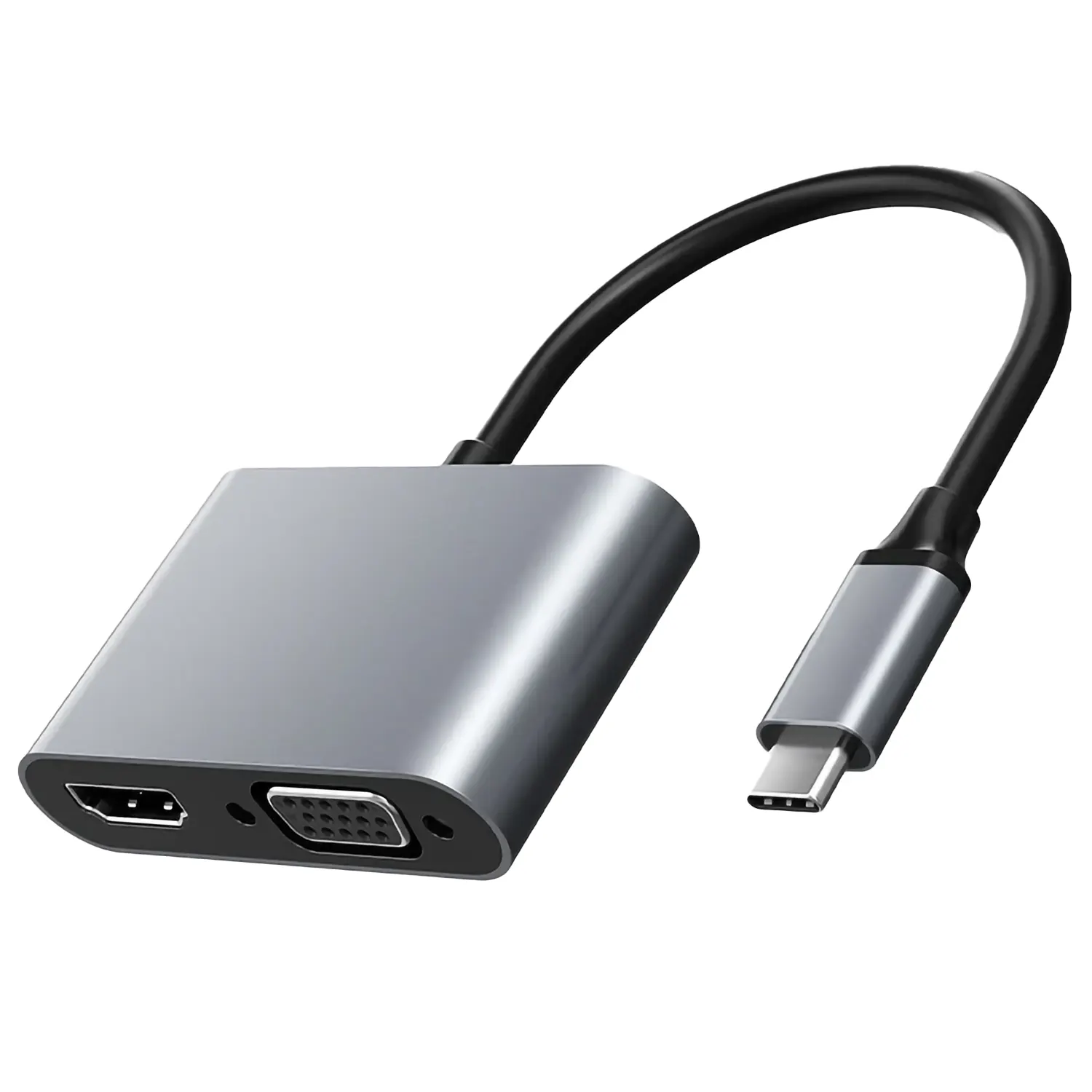 ADAPTADOR USB-C A HDMI + USB-A + VGA + USB-C 8