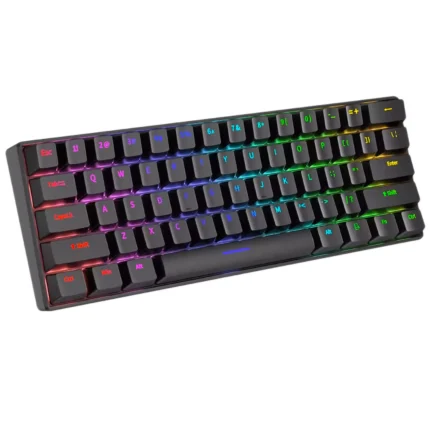 TECLADO MECÁNICO 60% H61K NEGRO SWITHC BLUE