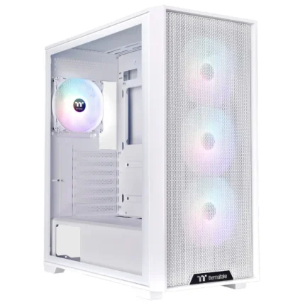 CHASIS GAMER ATX THERMALTAKE H390 +4 FANS RGB BLANCO 1