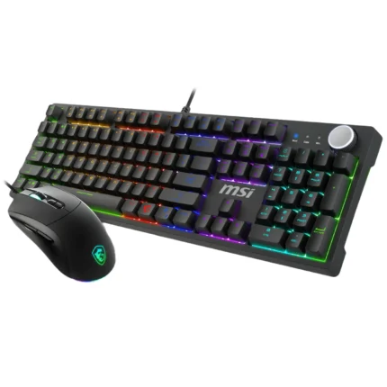 COMBO TECLADO MECANICO SWITCH ROJO MOUSE GAMER MSI FORGE GK320